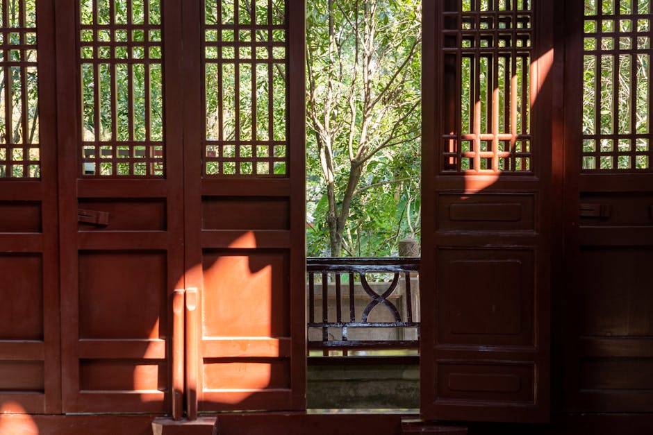 Traditional architecture at Guyi Garden in Nanxiang