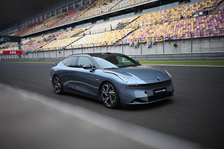 Aerial view of Shanghai International Circuit showing the Shang character layout